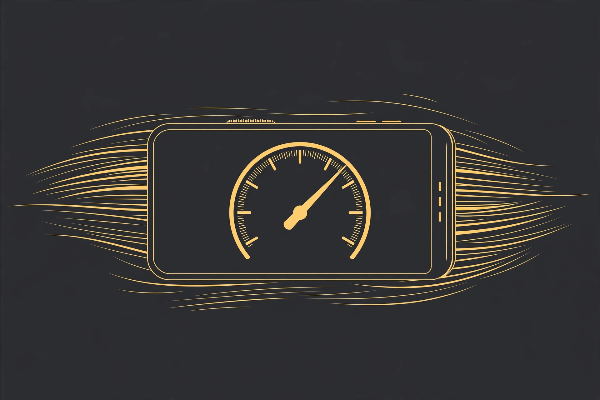 Illustration of mobile page speed